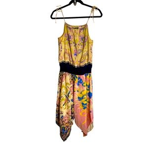 VINTAGE BETSEY JOHNSON Silk Floral Dress Size 6